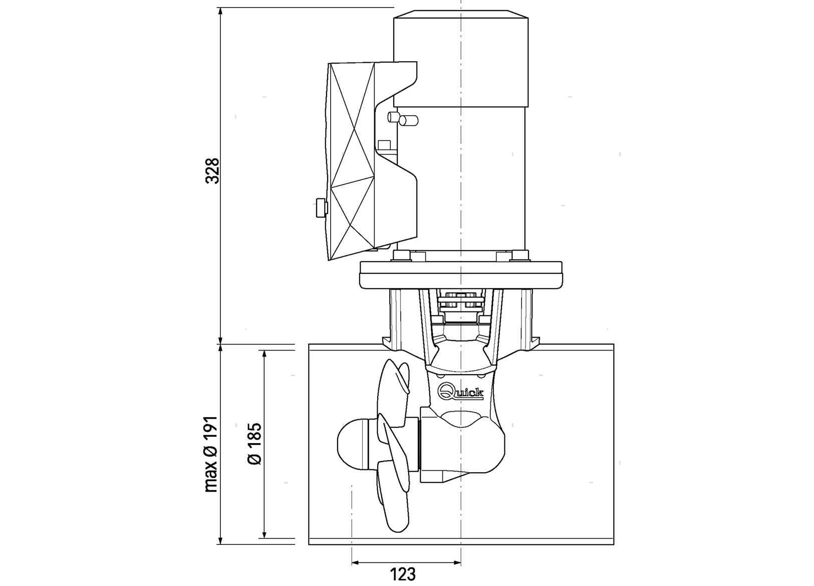 BOW PROPELLER QUICK BTQ185-95 24V (12)