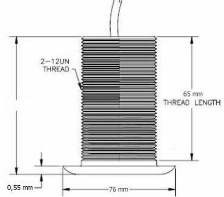 CruzPro Trasduttore Pass.Plastica 120 KHz x D60